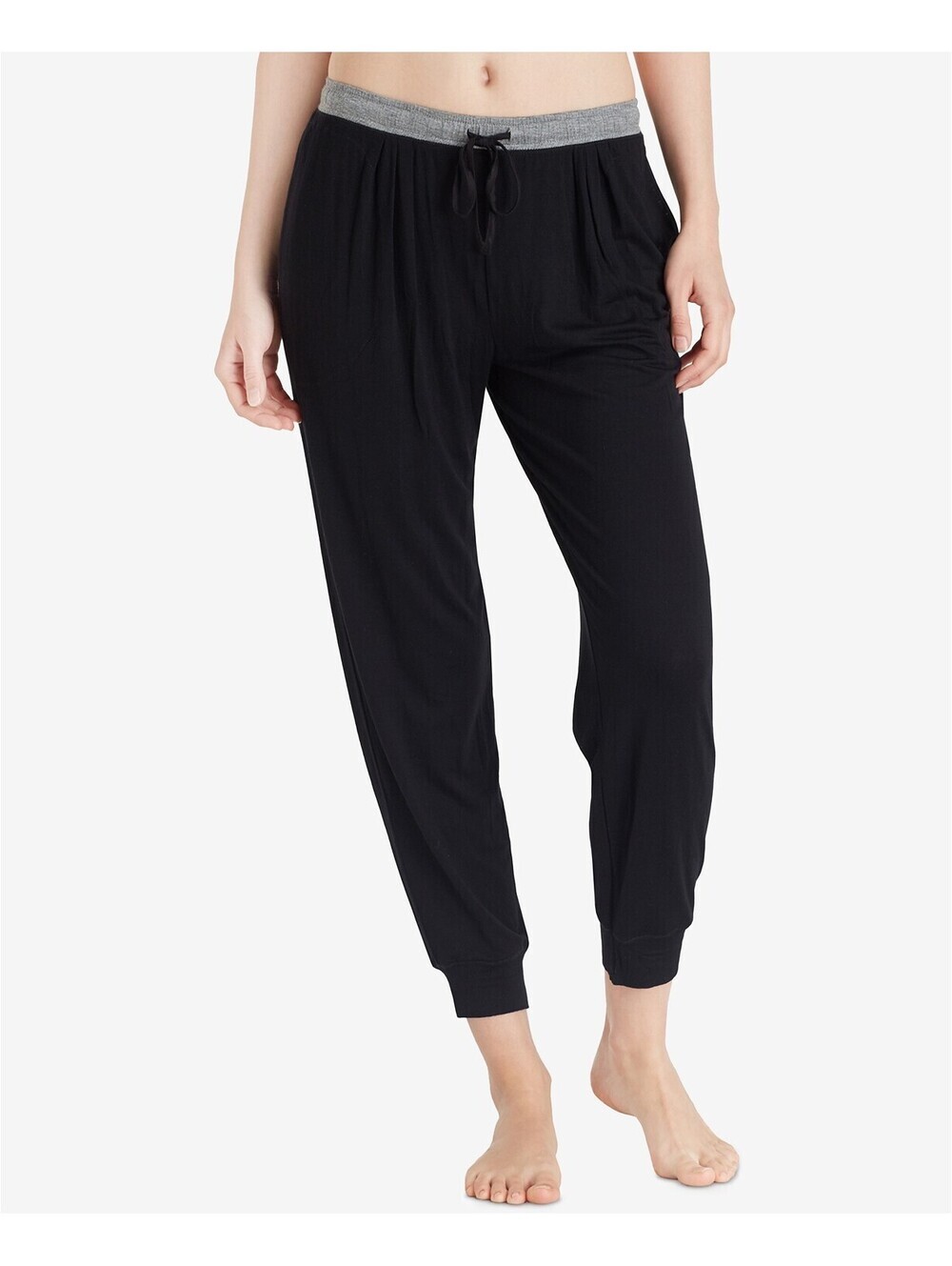 Layla Womens Drawstring Cropped Jogger Pants Size L